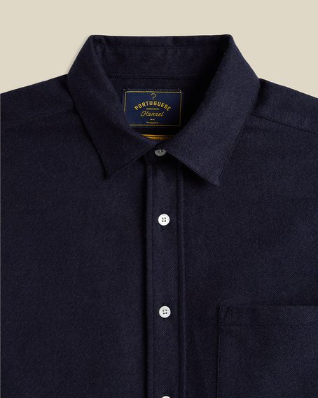 Portuguese Flannel Teca — Navy