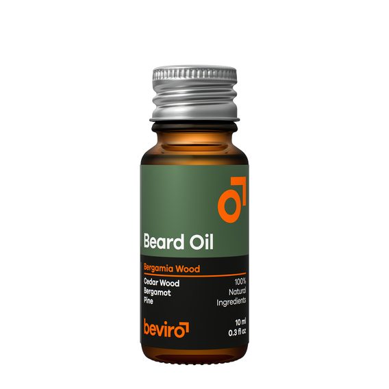 Cestovní olej na plnovous Beviro Bergamia Wood (10 ml)
