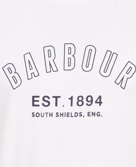 Tričko na spaní Barbour Calvert - bílé