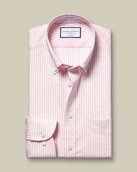 Charles Tyrwhitt — Non-Iron Stretch Oxford Striped Shirt