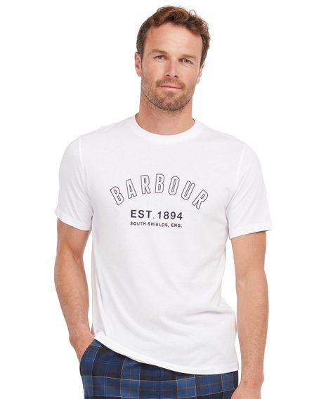 Tričko na spaní Barbour Calvert - bílé