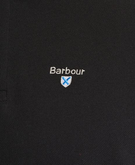 Barbour Sports Polo Shirt — Classic Black