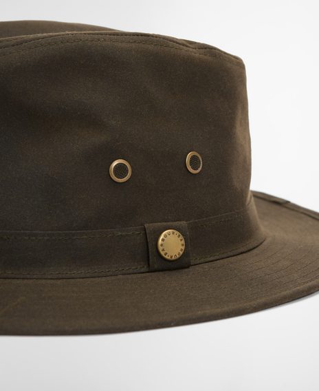Barbour Crayton Waxed Safari Hat