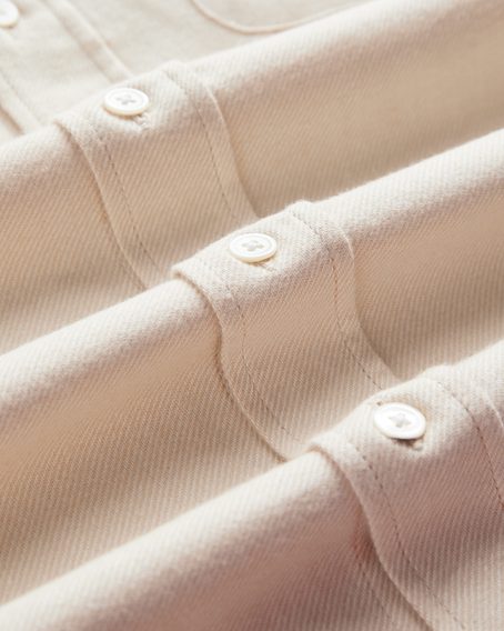 Portuguese Flannel Teca — Ecru