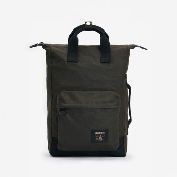 Barbour Field Wax Backpack — Olive