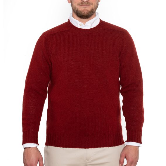 Jamieson's Saddle Shoulder Jumper — Ruby