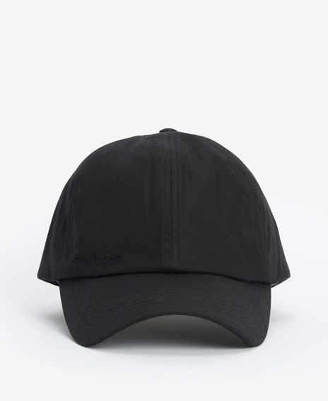 Barbour Waxed Sports Cap — Classic Black
