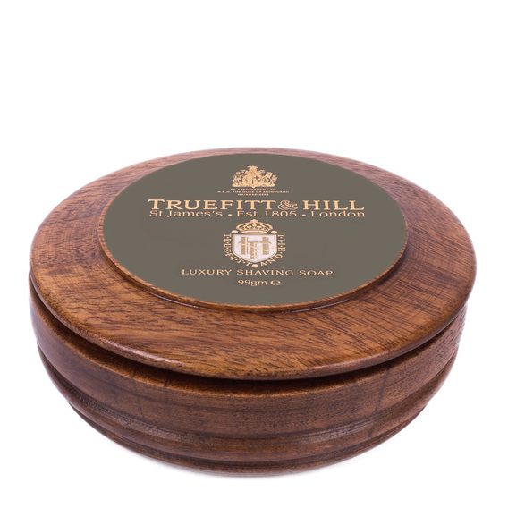 Luxusní mýdlo na holení Truefitt & Hill ve dřevěné misce - Lavender (99 g)