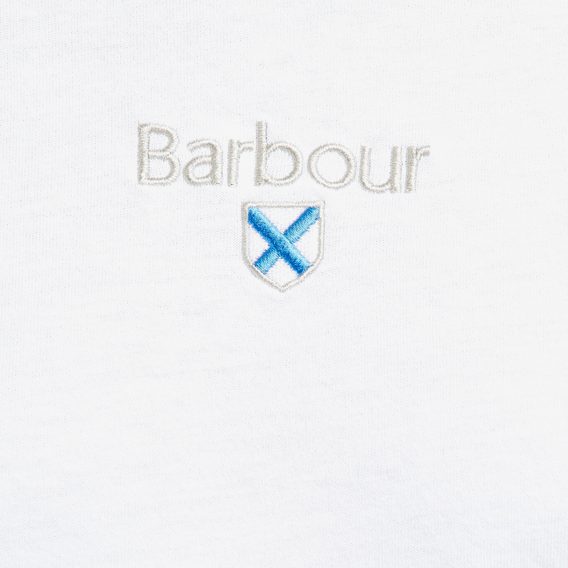 Bavlněné tričko Barbour Stockton Tee - White