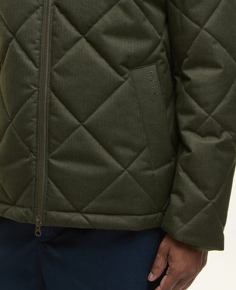 Barbour City Harrington Quilted Jacket — Olive
