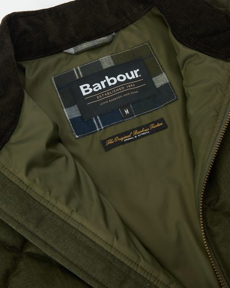 Barbour City Harrington Quilted Jacket — Olive