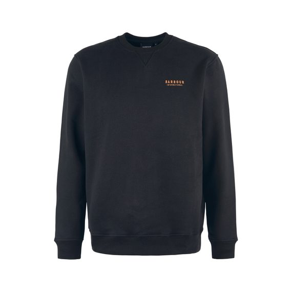 Barbour International Charlton Crew Neck Sweatshirt — Classic Black