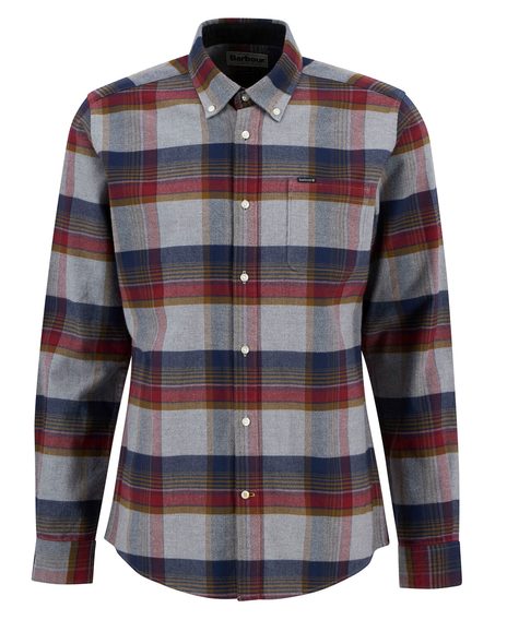 Barbour Portdown Tailored Shirt — Grey Marl