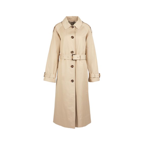 Barbour Marie Showerproof Trench Coat — Light Fawn