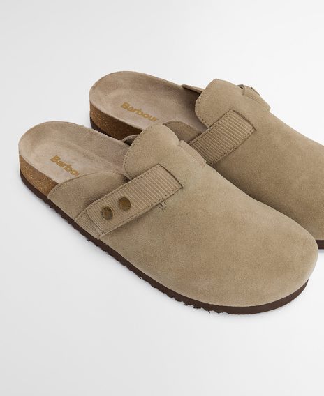 Barbour Bowman Sandal — Taupe Suede
