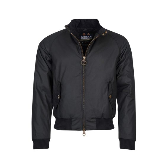 Barbour International Steve McQueen™ Merchant Wax Jacket - Black