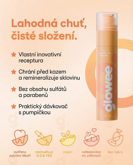 Zubní pasta Glowee — Peach Ice Tea