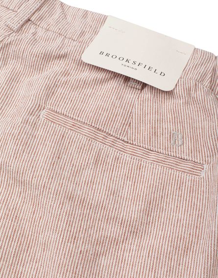 Brooksfield Linen Weekend Shorts — Mocha