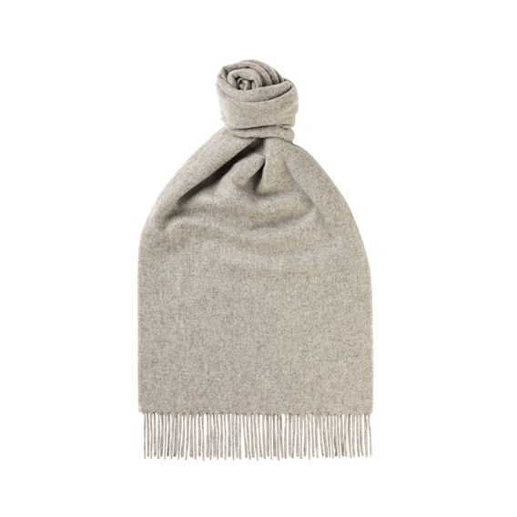 Кашмирен шал Joshua Ellis Classic Plain Brushed - Solder