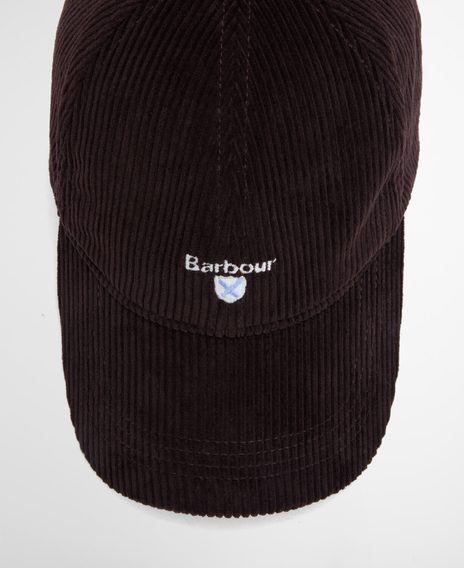 Barbour Preston Cord Cap — Brown