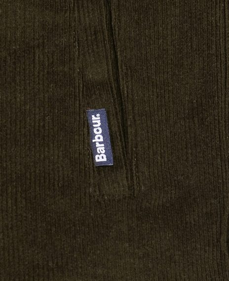 Manšestrová overshirt Barbour Cord - Olive