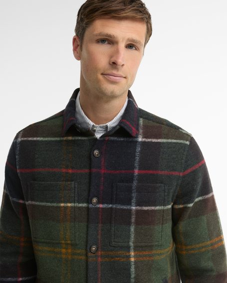 Barbour Woodlane Brushed Check Overshirt — Classic Tartan