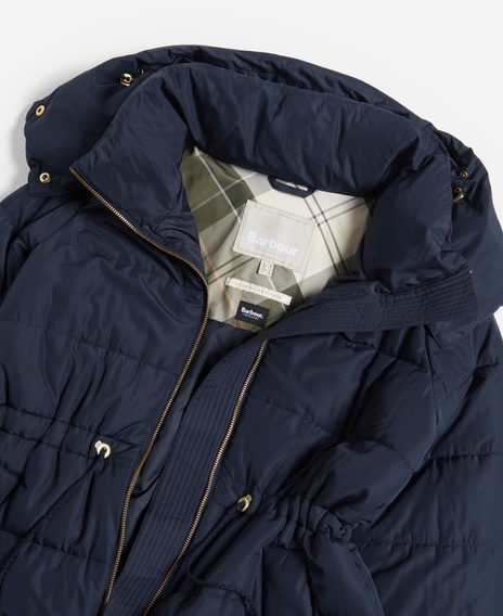 Barbour Mannue Puffer Jacket — Navy
