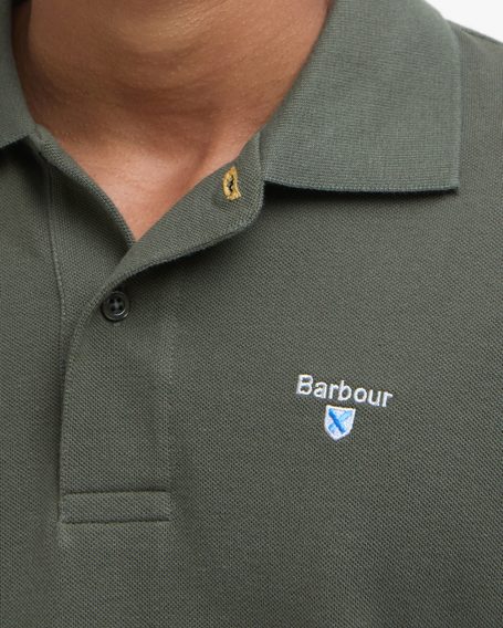 Barbour Sports Polo Shirt — Uniform Green