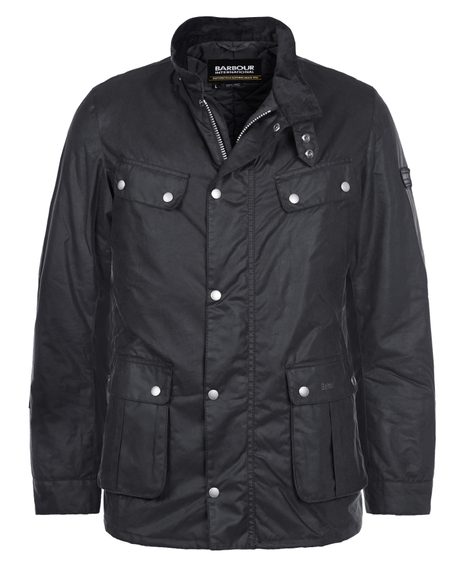 Barbour International Duke Wax Jacket — Sage