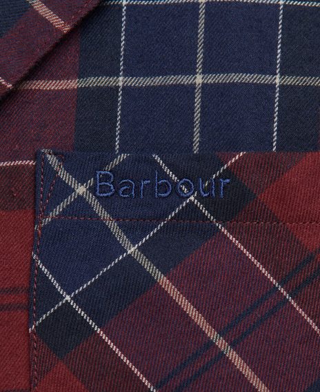 Tartanový pyžamový set Barbour Laith PJ Set - Red Tartan