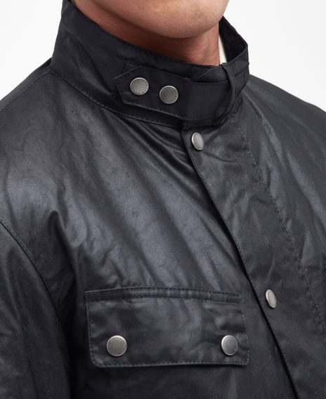 Barbour International Duke Wax Jacket — Black