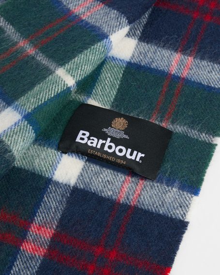 Barbour Wool Cashmere Tartan Scarf