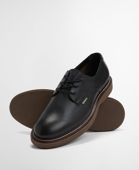 Barbour Harefield Derby Shoes — Black