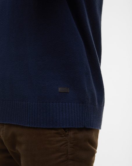 Barbour Kelson Knitted Vest — Navy