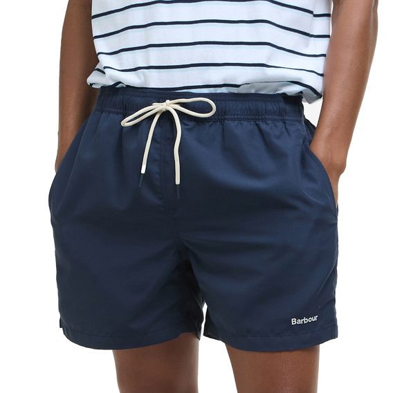 Barbour Staple Logo 7″ Swim Shorts — Navy