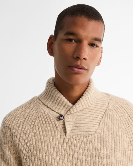 Barbour Essentials Fleck Shawl Neck