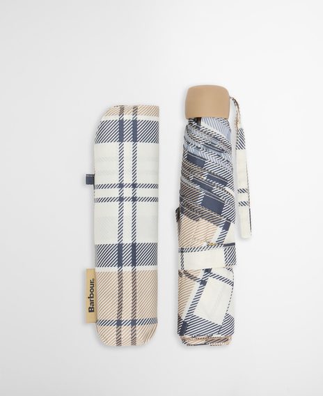 Barbour Portree Tartan Umbrella — Hessian Navy Tartan