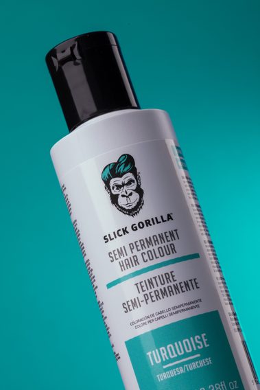 Slick Gorilla Hair Colour — Turquoise