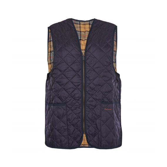 Barbour Quilted Zip-In Liner — Navy