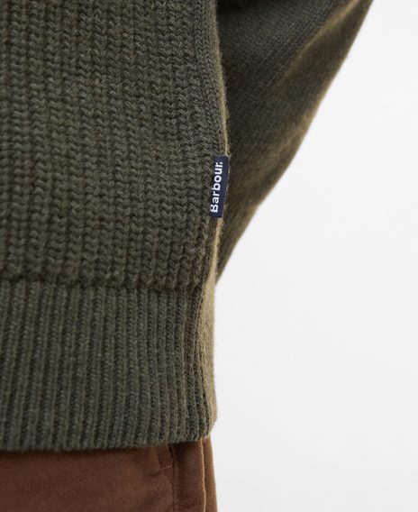 Barbour Mainland Cardigan — Olive
