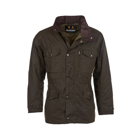 Barbour Sapper Wax Jacket — Olive