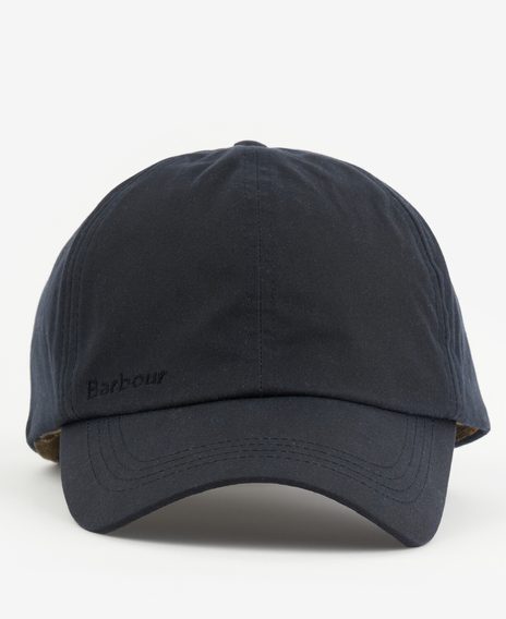 Barbour Wax Sports Cap — Navy