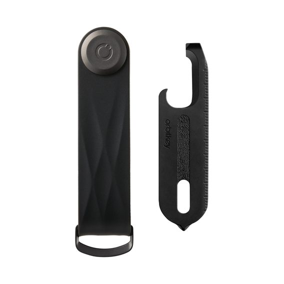 Dárková sada elastomerové klíčenky Orbitkey 2.0 (Black & Black Hardware) + černý Multitool v2