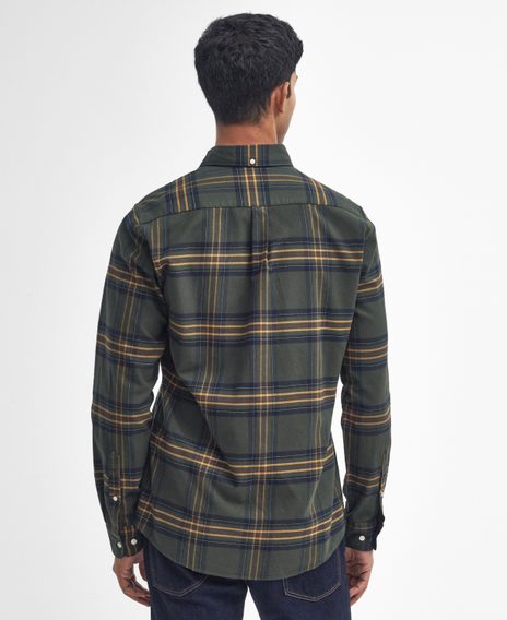 Barbour Portdown Tailored Shirt — Olive
