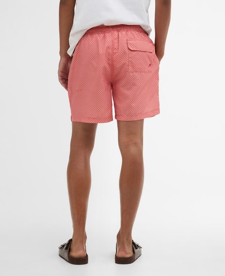 Barbour Shell Swim Short — Matte Red