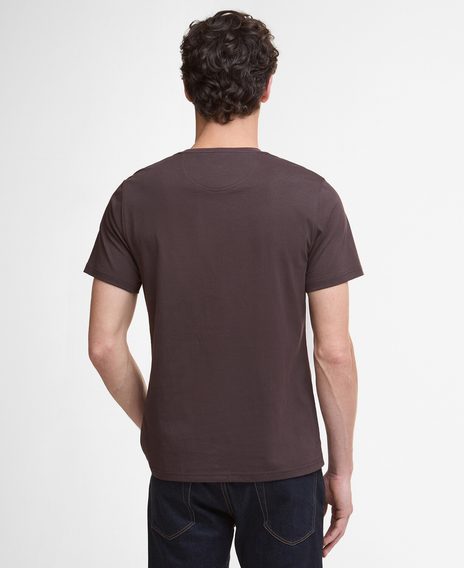Barbour Essential Sports T-Shirt — Chocolate