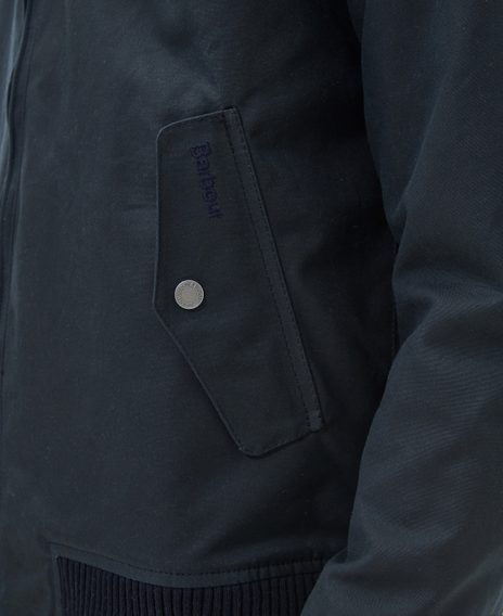 Barbour Porton Wax Jacket — Classic Navy