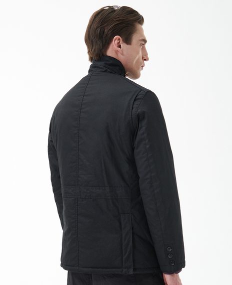 Barbour Winter Lutz Wax Jacket — Classic Black