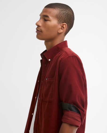 Barbour Ramsey Tailored Shirt — Brick Red