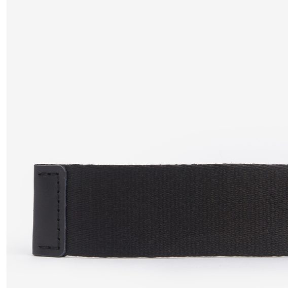 Barbour International Chester Webbed Belt — Black